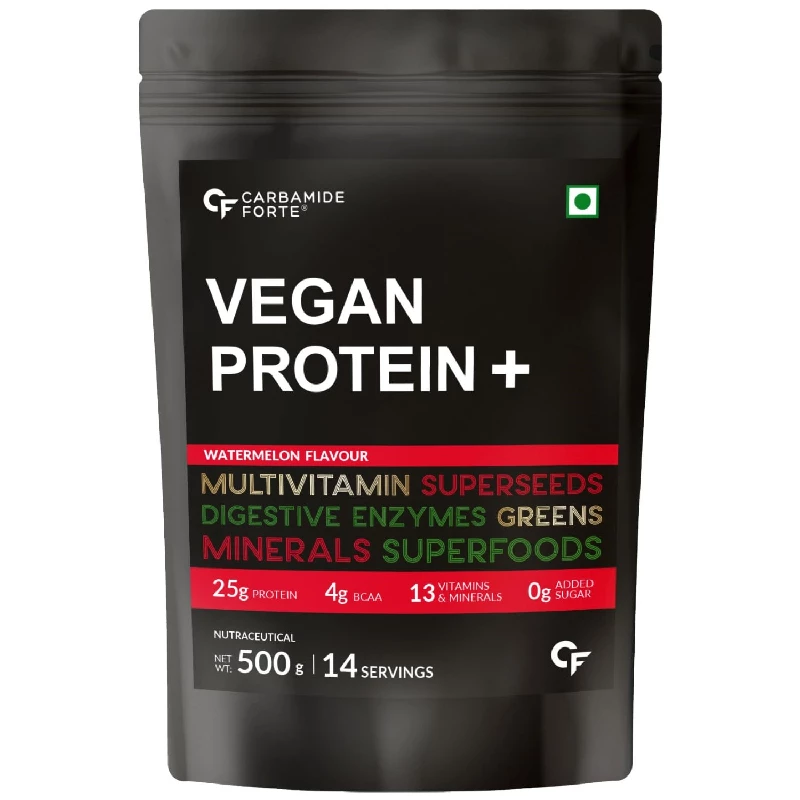 Carbamide Forte Vegan Protein Powder- Plant Based Pea Protein Powder, 500 g-1.webp